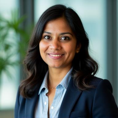 Professional headshot of Priya Sharma, Partner, Operations.